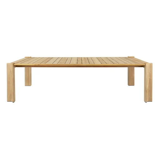 Gubi Rechteckiger Tisch Atmosfera Holz Natur / 281 X 105 Cm - 8 Personen / Teakholz - Teak/ Natur Hot
