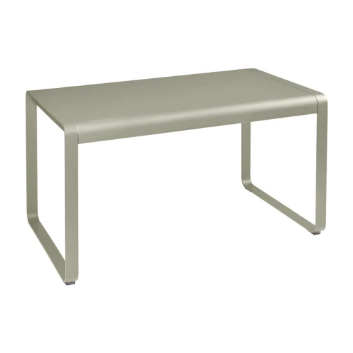 Fermob Rechteckiger Tisch Bellevie Metall Beige / 140 X 80 Cm - Metall - Muskat Store