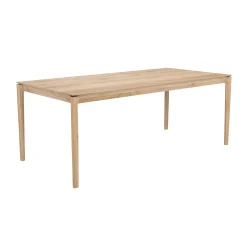 Ethnicraft Rechteckiger Tisch Bok Holz Natur / Eiche Massiv  - 200 X 95 Cm / 8 Personen - Eiche Natur Cheap
