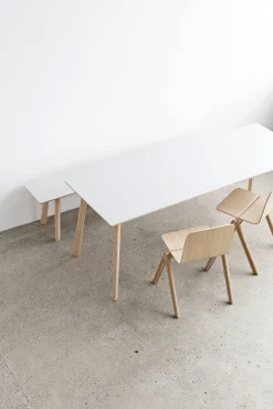 Hay Rechteckiger Tisch Copenhague Cph Deux 210 Weis Holz Natur / 140 X 75 Cm - Buche Natur - Weis New