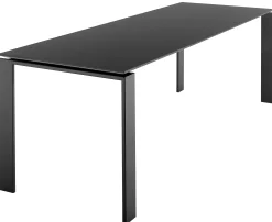 Kartell Rechteckiger Tisch Four Metall - Schwarz Best Sale