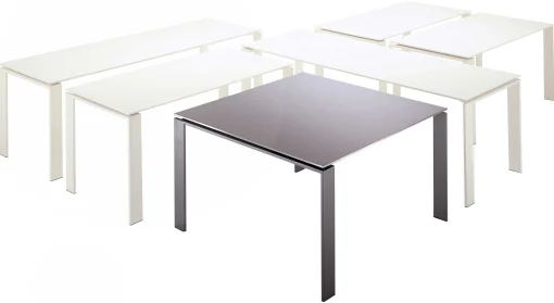 Kartell Rechteckiger Tisch Four Metall - Schwarz Best Sale