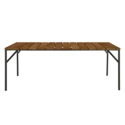 Cinna Rechteckiger Tisch Lapel Holz Natur / 200 X 90 Cm - Teakholz - Kohle - Teak Best