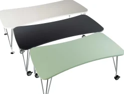 Kartell Rechteckiger Tisch Max Metall Plastikmaterial Schwarz Mit Fusen - 160 Cm - Schiefer Store