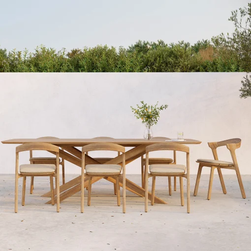Ethnicraft Rechteckiger Tisch Mikado Outdoor Holz Natur / 240 X 108 Cm - / 10 Personen - Teak/ Natur Shop
