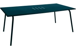 Fermob Rechteckiger Tisch Monceau Metall Blau / 194 X 94 Cm - Fur 8 Personen - Acapulcoblau Fashion