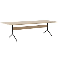 &tradition Rechteckiger Tisch Pavilion Av24 Holz Natur / Holz - 250 X 110 Cm - Eiche - Schwarz Best