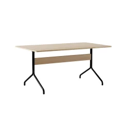 &tradition Rechteckiger Tisch Pavilion Av18 Holz Natur / Holz - 160 X 90 Cm - Eiche - Schwarz Cheap