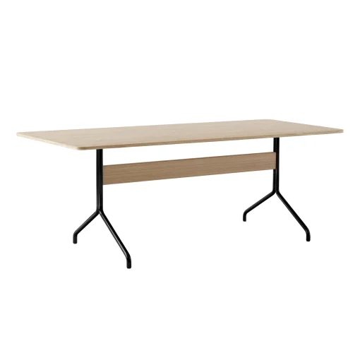 &tradition Rechteckiger Tisch Pavilion Av19 Holz Natur / Holz - 200 X 90 Cm - Eiche - Schwarz Clearance