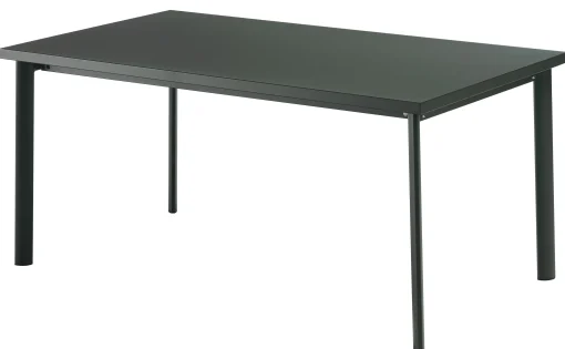 Emu Rechteckiger Tisch Star Metall / 90 X 160 Cm - Alteisen/  Matt Sale