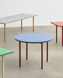 Hay Rechteckiger Tisch Two-Colour Holz Grun / 200 X 90 Cm - Mdf Valchromat® - Elfenbein - Minzgrun Shop