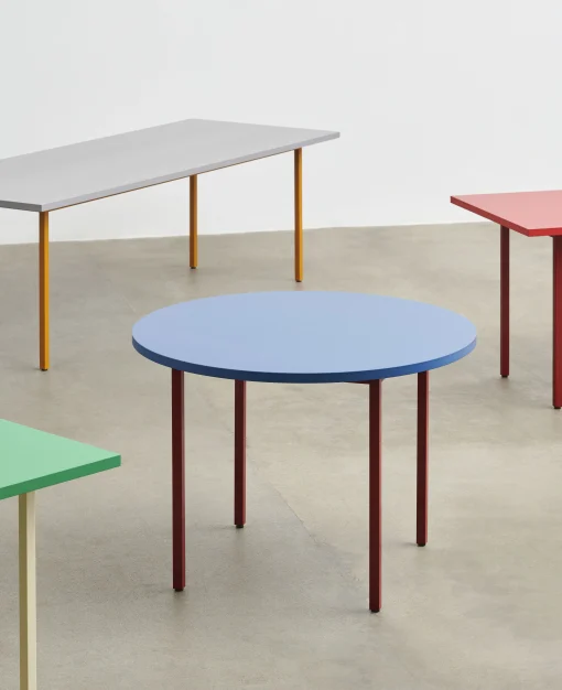 Hay Rechteckiger Tisch Two-Colour Holz Grun / 200 X 90 Cm - Mdf Valchromat® - Elfenbein - Minzgrun Shop
