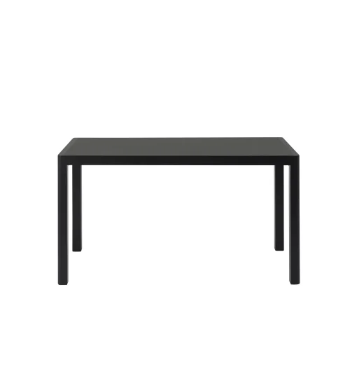 Muuto Rechteckiger Tisch Workshop Holz / Linoleum - 130 X 65 Cm - Schwarz Outlet