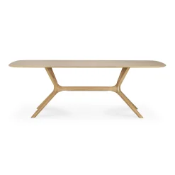 Ethnicraft Rechteckiger Tisch X Holz Natur / 224 X 100 Cm - 8 Personen / Eiche Massiv - Eiche Natur Fashion