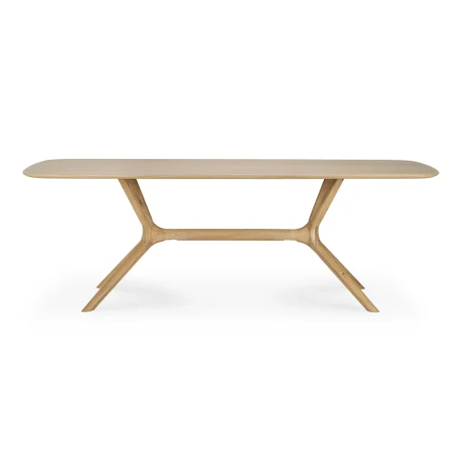 Ethnicraft Rechteckiger Tisch X Holz Natur / 224 X 100 Cm - 8 Personen / Eiche Massiv - Eiche Natur Fashion