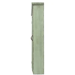 Bloomingville Regal  Holz Grun / Wandschrank - L 81 X H 122 Cm / Holz & Glas - Patiniertes Grun Fashion
