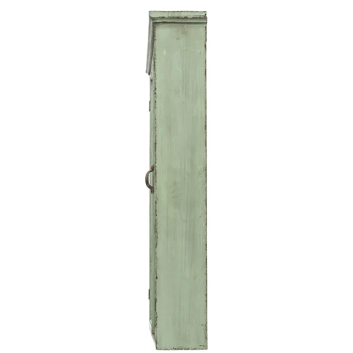 Bloomingville Regal  Holz Grun / Wandschrank - L 81 X H 122 Cm / Holz & Glas - Patiniertes Grun Fashion
