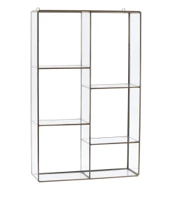 House Doctor Regal Keeper Large Metall Glas Gold Transparent / H 52 Cm X L 33 Cm - Messing - Transparent Cheap