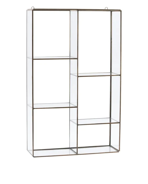 House Doctor Regal Keeper Large Metall Glas Gold Transparent / H 52 Cm X L 33 Cm - Messing - Transparent Cheap