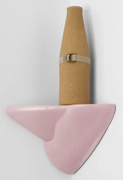 Moustache Regal Mousse Keramik Rosa Eckregal - Blassrosa Hot