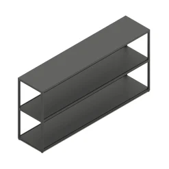 Hay Regal New Order Metall Schwarz / Metall - L 150 X H 74 Cm X T 34 - Kohle Flash Sale