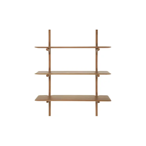 Ethnicraft Regal Pi Holz Natur / 2 Regalbretter - Massives / L 100 X H 91 Cm - Mahagoni Discount