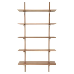 Ethnicraft Regal Pi Holz Natur / 5 Regalbretter - Massives / L 100 X H 196 Cm - Mahagoni Cheap