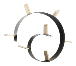 Kartell Regal Popworm Plastikmaterial Schwarz Gold / L 320 Cm - Gold - Schwarz Sale