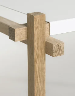 Hay Regal Woody Low Metall Weis Holz Natur B 75,5 Cm X H 85,5 Cm - Holz Hell - Weis Shop
