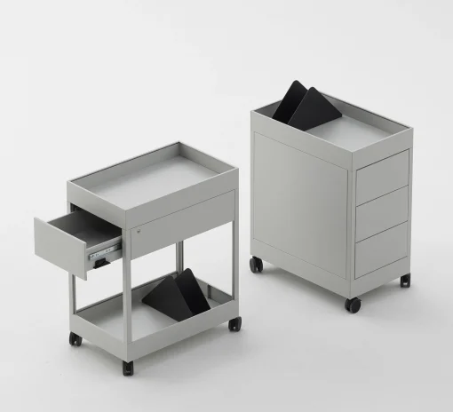 Hay Rollcontainer New Order Metall Grau / 3 Schubladen - Kohle Cheap