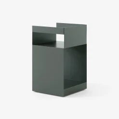 &tradition Rollcontainer Rotate Sc73 Metall Grun Grau / 35 X 35 X H 59 Cm - Stahl - Grunblau Hot