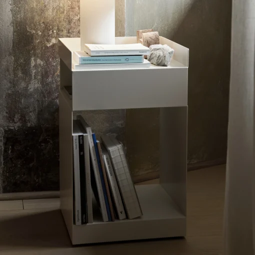 &tradition Rollcontainer Rotate Sc73 Metall Weis Beige / 35 X 35 X H 59 Cm - Stahl - Elfenbein Online