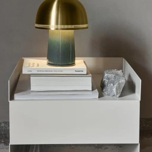 &tradition Rollcontainer Rotate Sc73 Metall Weis Beige / 35 X 35 X H 59 Cm - Stahl - Elfenbein Online