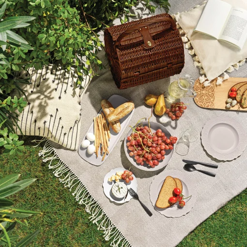 Alessi Salatschussel Dressed En Plein Air Plastikmaterial Grau / Melamin - Warmes Grau Sale