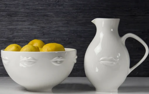 Jonathan Adler Salatschussel Muse Keramik- Weis Hot