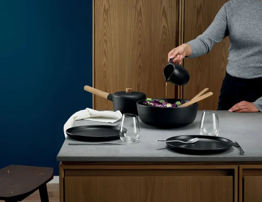 Eva Solo Salatschussel Nordic Kitchen Keramik Schwarz / 3,2 L - Schwarz Mattiert Fashion