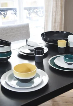 Maison Sarah Lavoine Salatschussel Sicilia Keramik Schwarz Grose L / O 33 Cm - Rettich/ Schwarz - Weis Store