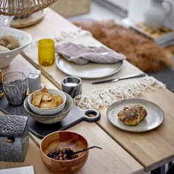Bloomingville Salz- & Pfefferstreuer-Set Josefine Keramik Grau - Bambus - Grau Store