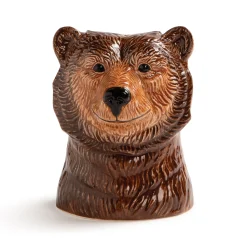 & klevering Salz- Und Pfeffer-Set Grizzly Bear Keramik / Handbemaltes Porzellan - Braun Discount