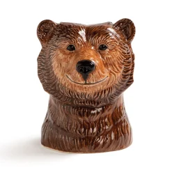 & klevering Salz- Und Pfeffer-Set Grizzly Bear Keramik / Handbemaltes Porzellan - Braun Discount