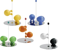 Alessi Salz- Und Pfeffer-Set Lilliput Plastikmaterial Weis Schwarz - Schwarz - Weis New