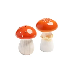 & klevering Salz- Und Pfeffer-Set Mushroom Keramik / Keramik - Orange Shop
