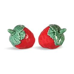 & klevering Salz- Und Pfeffer-Set Strawberry Keramik Rot / Keramik - Grun - Rot Hot
