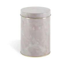 Diesel living with Seletti Schachtel Alumarble Round Metall Rosa Beige / Metall In Marmoroptik - Gold - Hellrosa Marmoriert Clearance