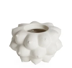 Jonathan Adler Schachtel Georgia Keramik/ Porzellan - Bruste Als Relief-Motiv - Weis Hot