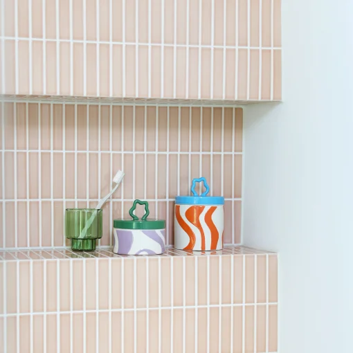 & klevering Schachtel Liquid Keramik / O 10.5 X H 15 Cm - Keramik - Orange Online