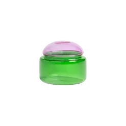 & klevering Schachtel Puffy Glas Bunt / O 9.5 X H 8 Cm - Glas - Grun - Rosa Outlet