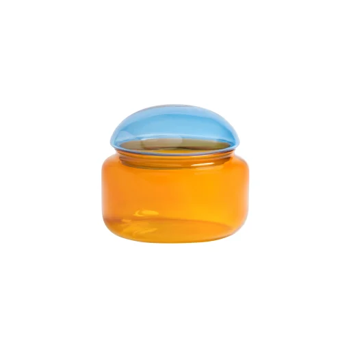 & klevering Schachtel Puffy Glas Bunt / O 11.5 X H 10 Cm - Glas - Blau - Orange Flash Sale