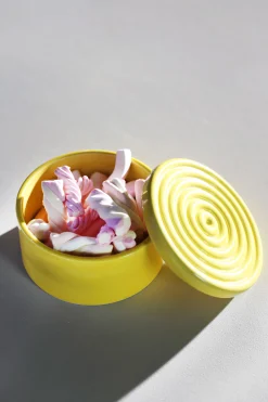 & klevering Schachtel Round Keramik / O 14 Cm - Gelb Cheap