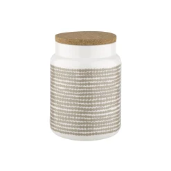 Marimekko Schachtel Siirtolapuutarha Keramik Beige / 1,2 L - Steinzeug & Kork - Lehm - Weis Best